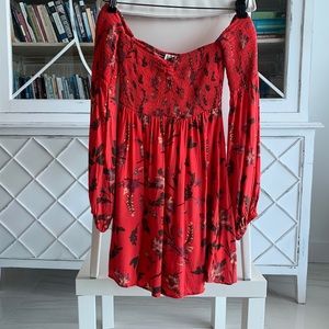 Free People off shoulder mini dress
